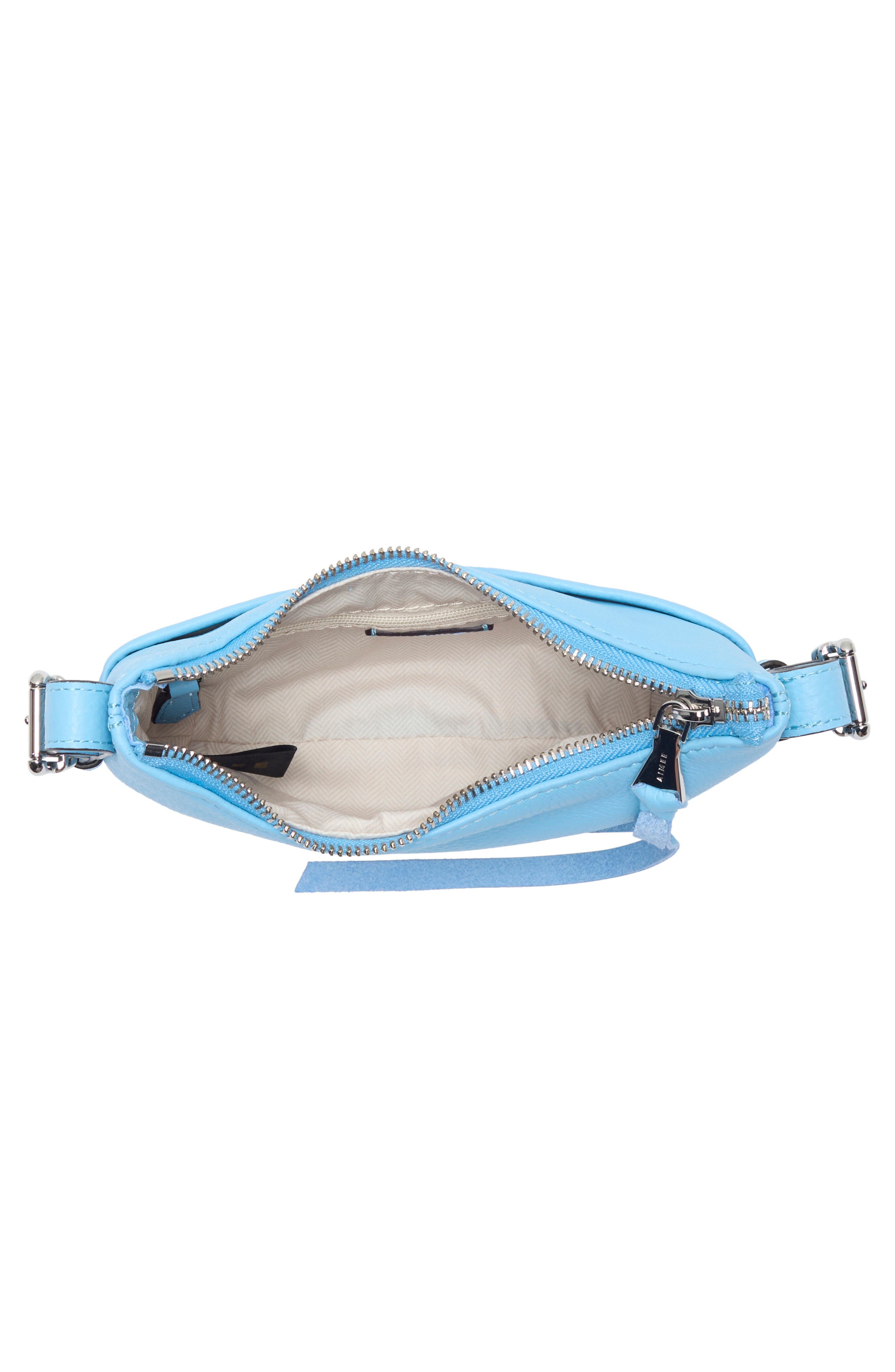 Soho Mini Leather Shoulder Bag, Alternate, color, COASTAL BLUE