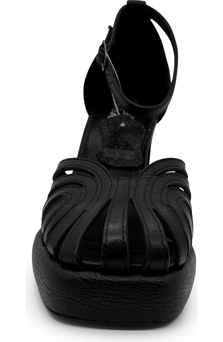 CHELSEA CREW Karmel Platform Sandal, Alternate, color, Black Leather