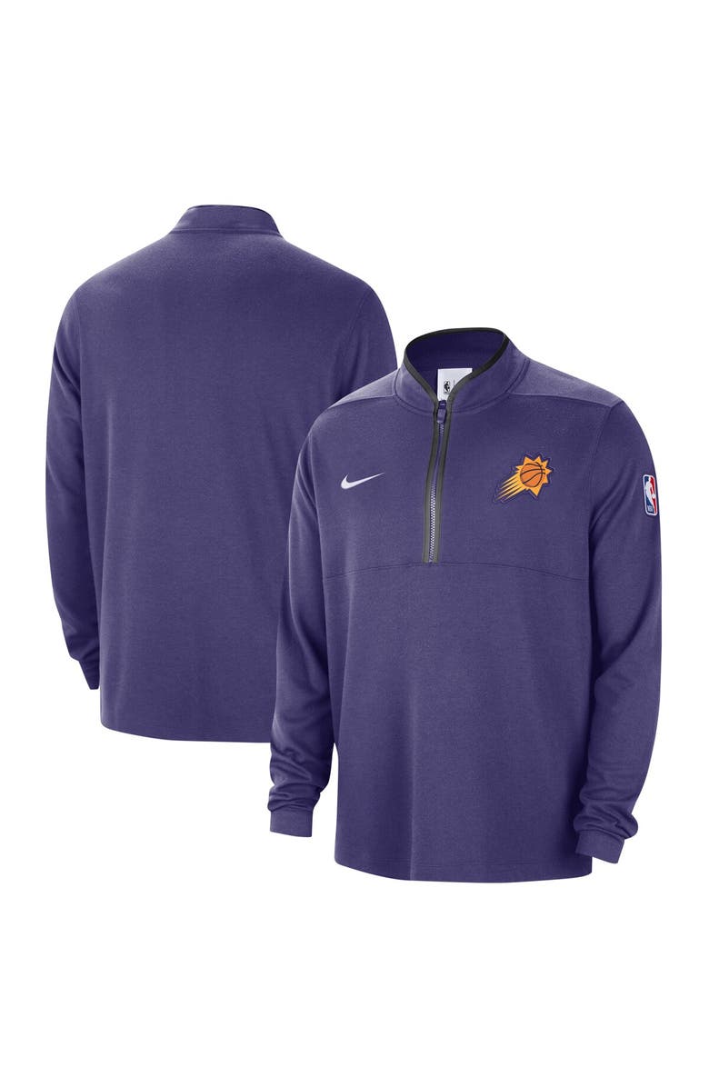 Nike Men's Nike Purple Phoenix Suns 2024/25 Courtside Performance Half-Zip Top, Main, color, Purple