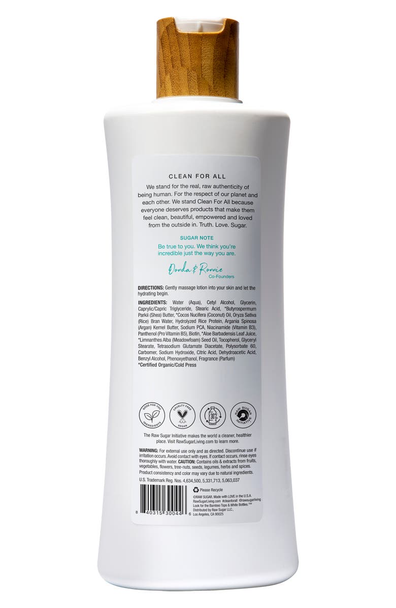 RAW SUGAR Moisture Loving Body Lotion - Replenishing, Alternate, color,