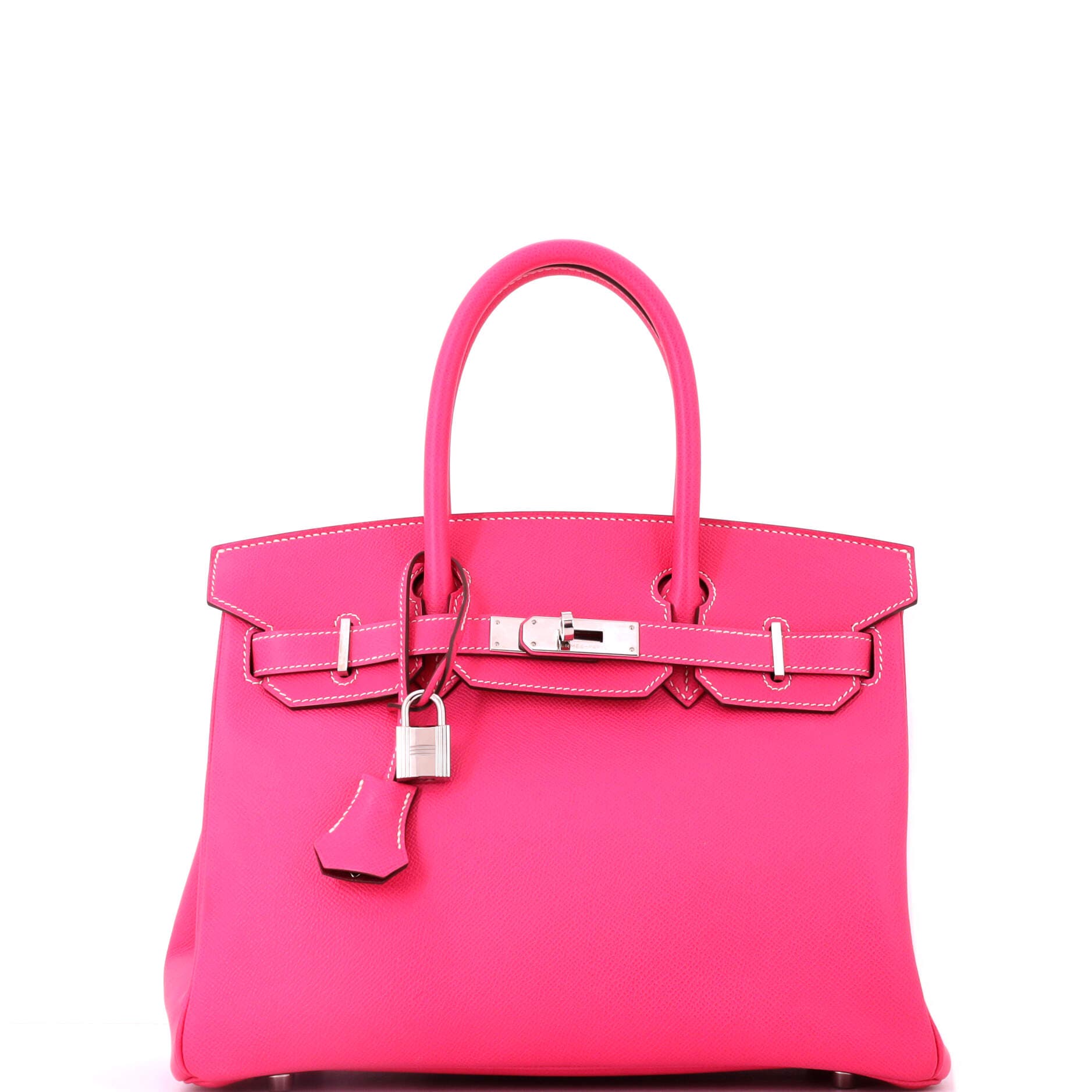 Pre-Owned Hermes Candy Birkin Bag Epsom 30, Main, color, Candy-  Rose Tyrien/Rubis