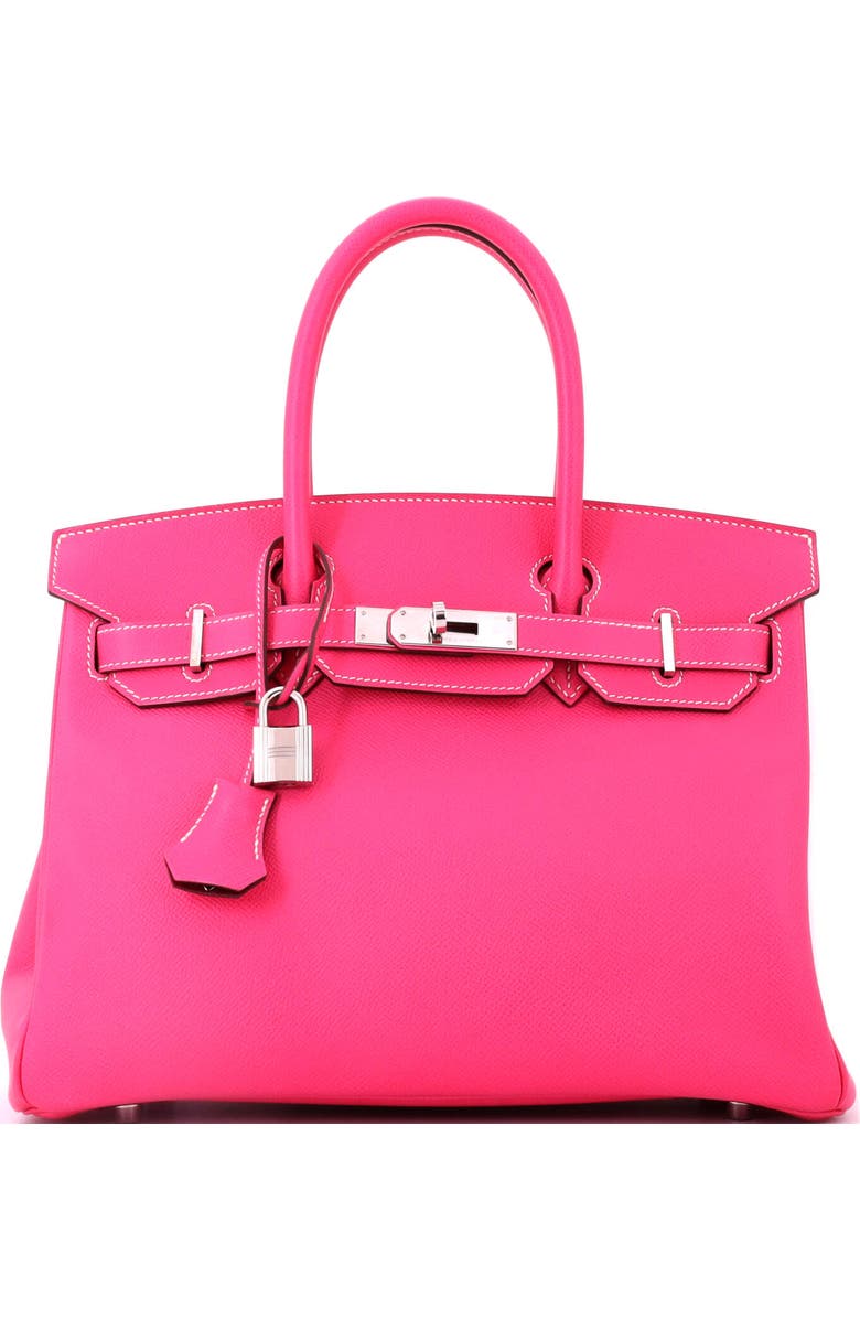 Pre-Owned Hermes Candy Birkin Bag Epsom 30, Main, color, Candy- Rose Tyrien/Rubis