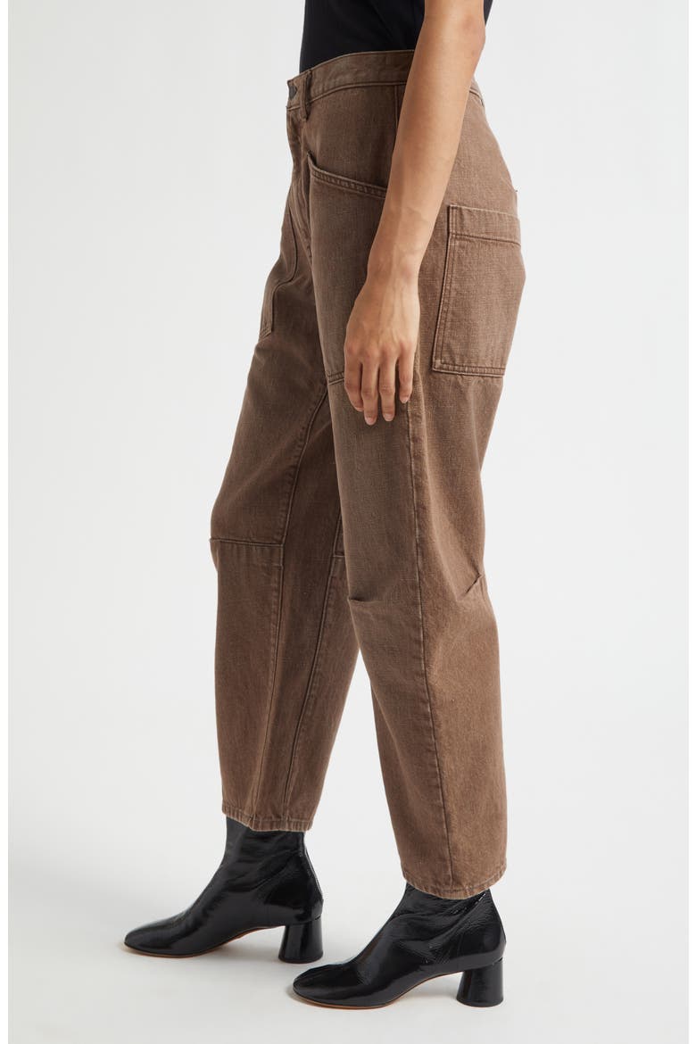 Shon Barrel Leg Jeans, Alternate, color, VINTAGE BROWN WASH