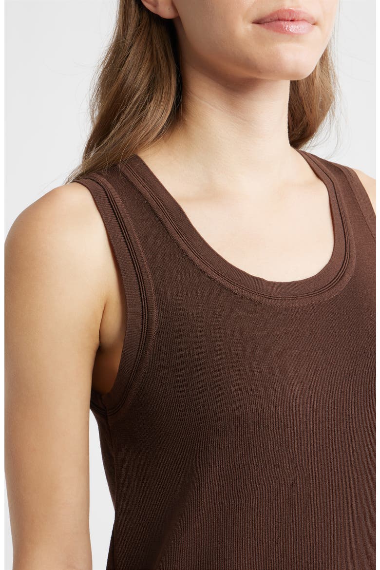 Scoop Neck Tank, Alternate, color, DARK CHOCOLATE