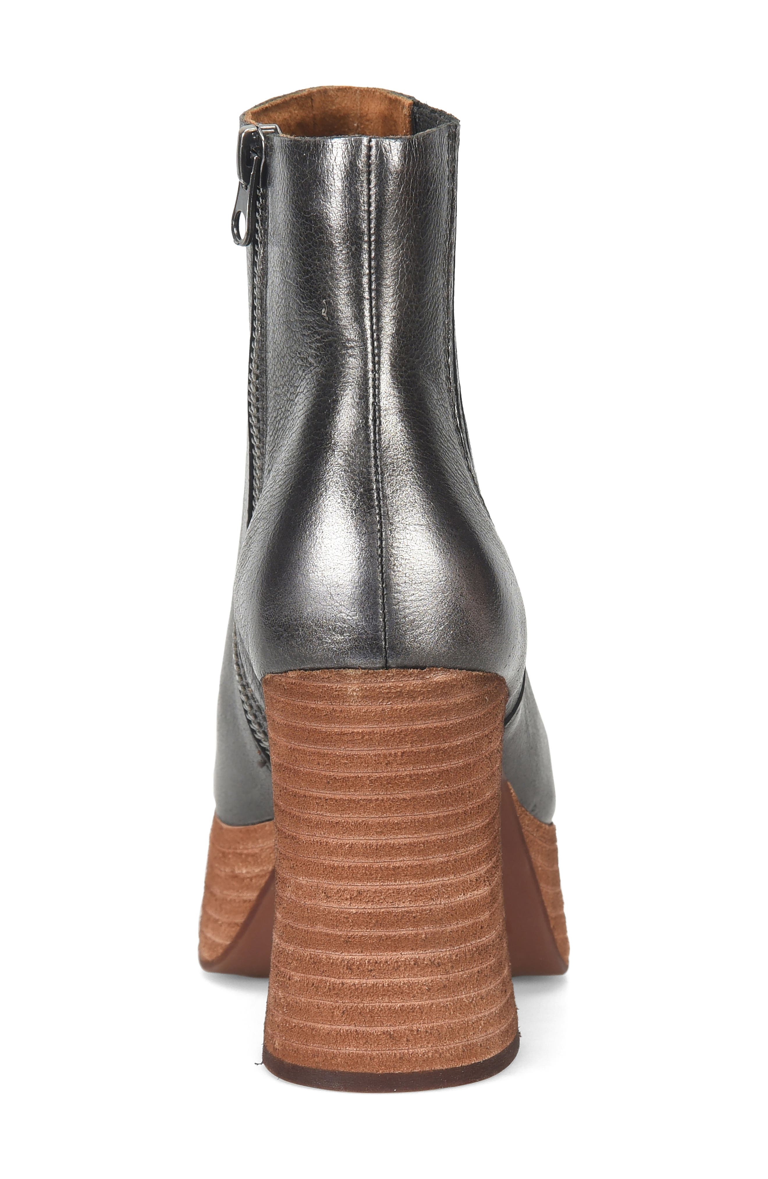 Kork-Ease<sup>®</sup> Platform Bootie, Alternate, color, Silver Leather