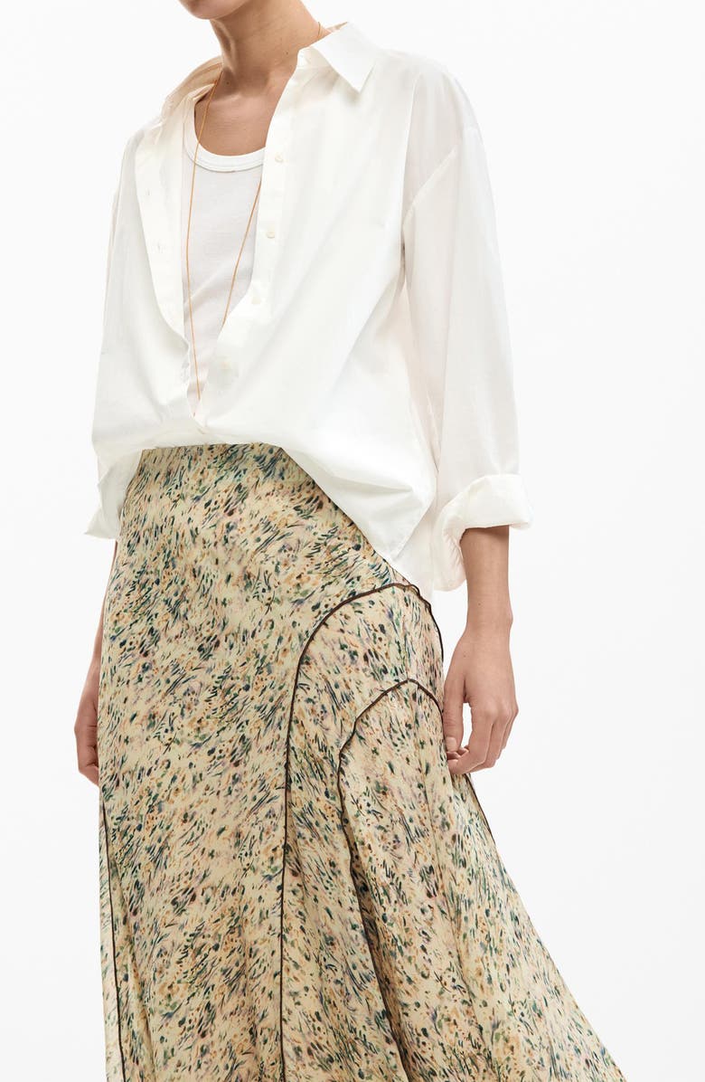 Desigual Abstract Print Midi Skirt, Alternate, color, 