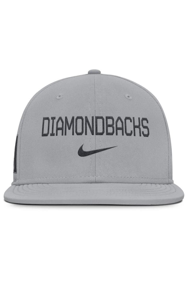 Men's Nike Gray Arizona Diamondbacks True Performance Fitted Hat, Alternate, color, Gray