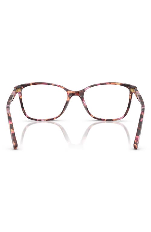 Dolce & Gabbana Dolce&gabbana 52mm Rectangular Optical Glasses In Brown