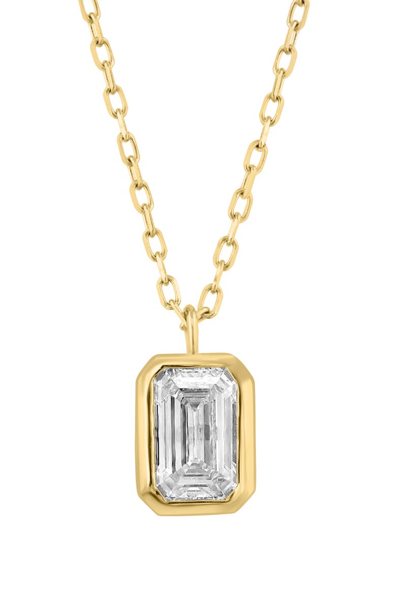 EFFY Lab-Grown Diamond Pendant Necklace, Main, color, Gold