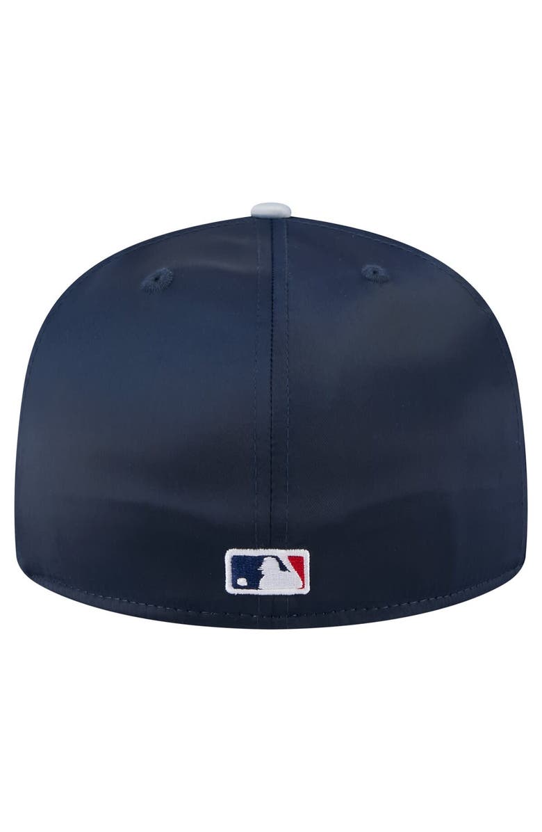 New Era Men's New Era Navy/Gray New York Yankees Satin 59FIFTY Fitted Hat, Alternate, color, Navy