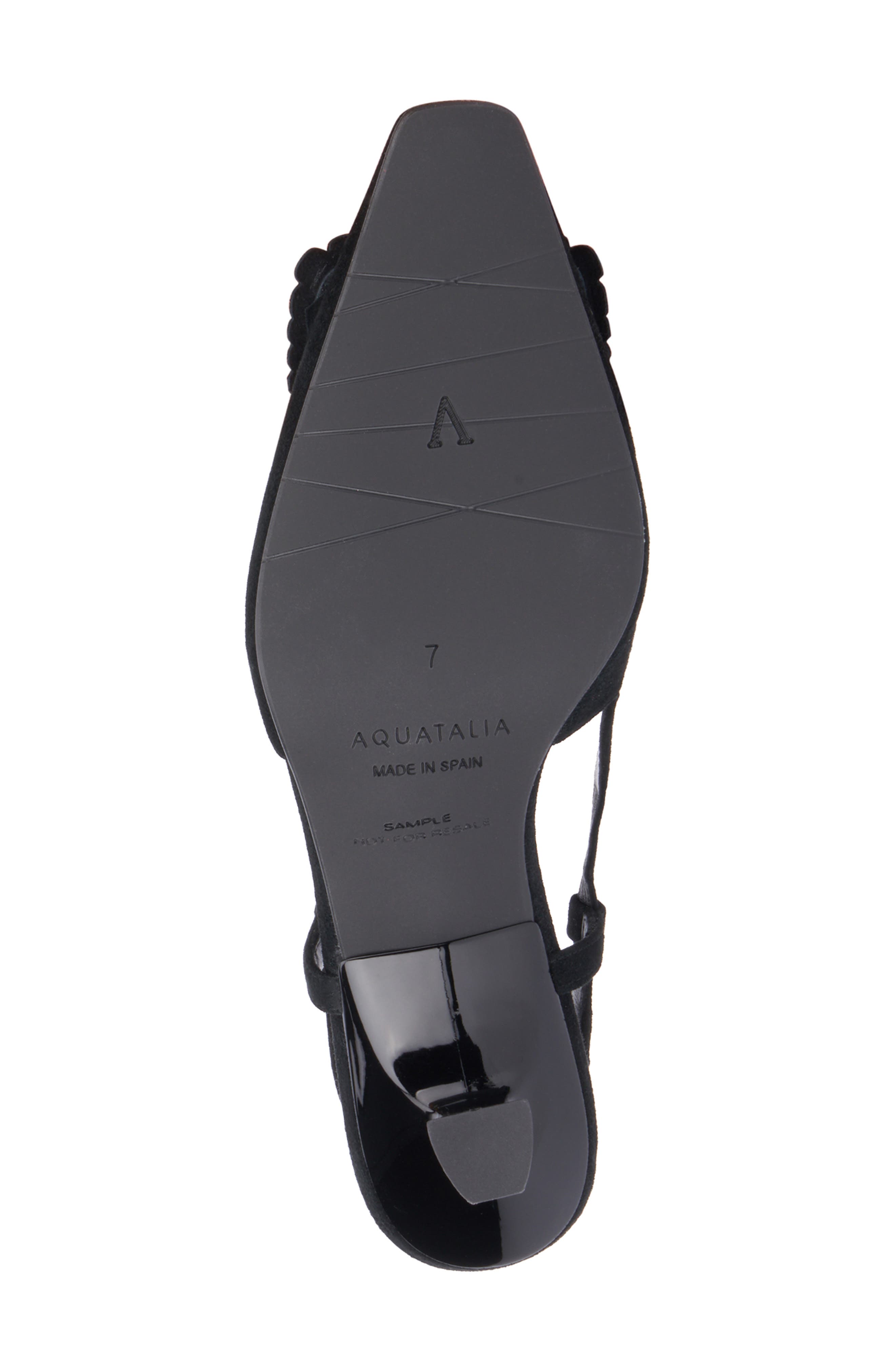 Aquatalia Arabella Kitten Heel Weatherproof Slingback Pump, Alternate, color, Black