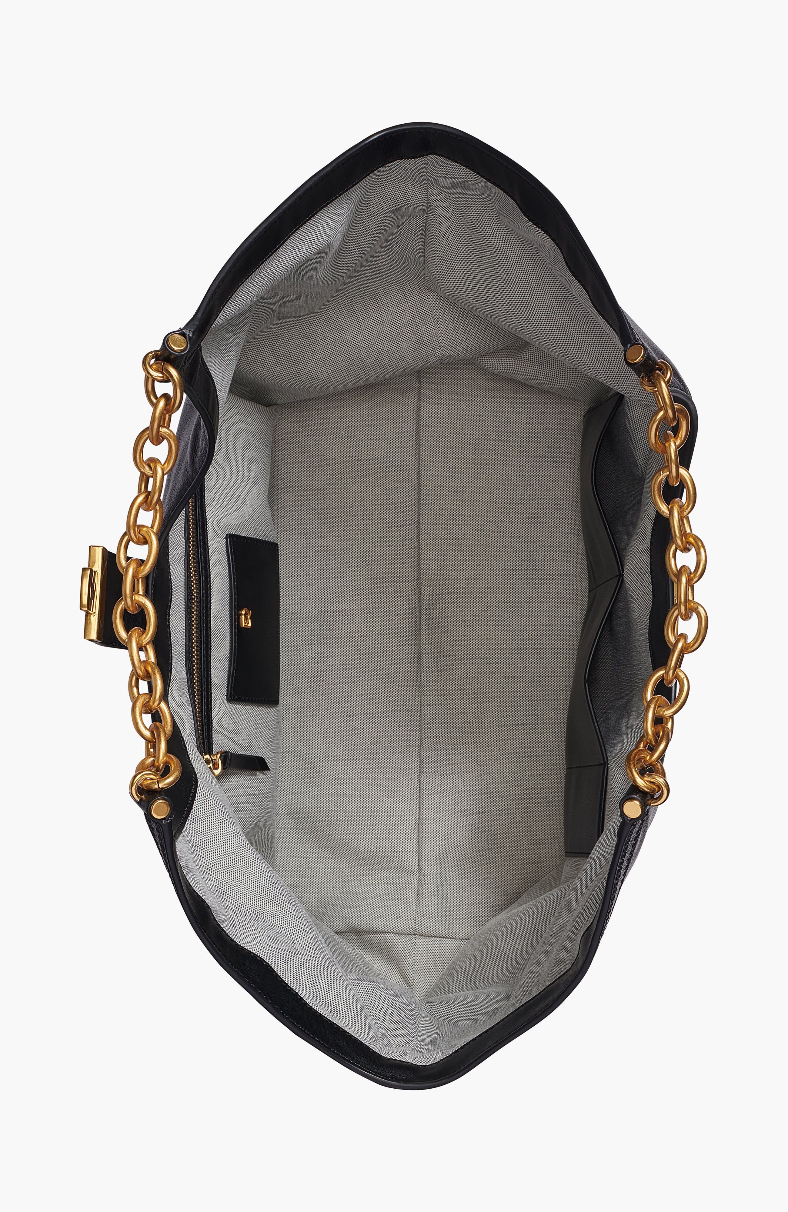 Leno Tote, Alternate, color, Black/Gold