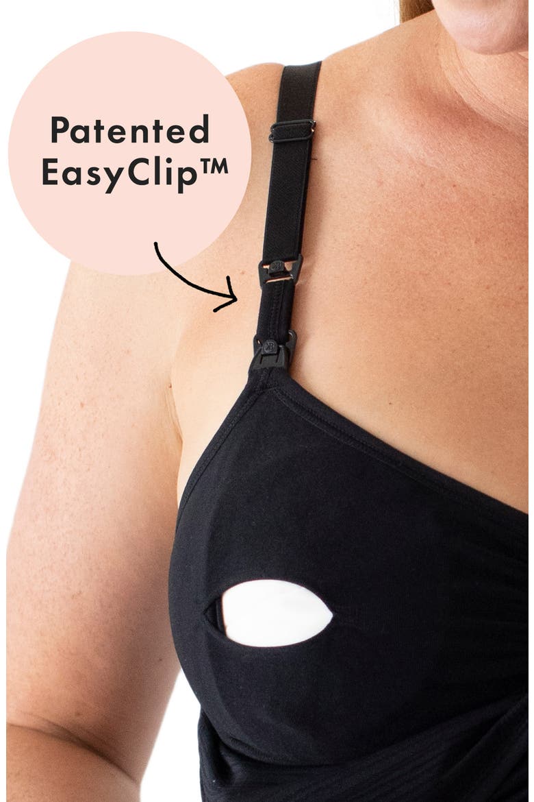 Sublime Hands-Free Pumping & Nursing Tank, Alternate, color, BLACK