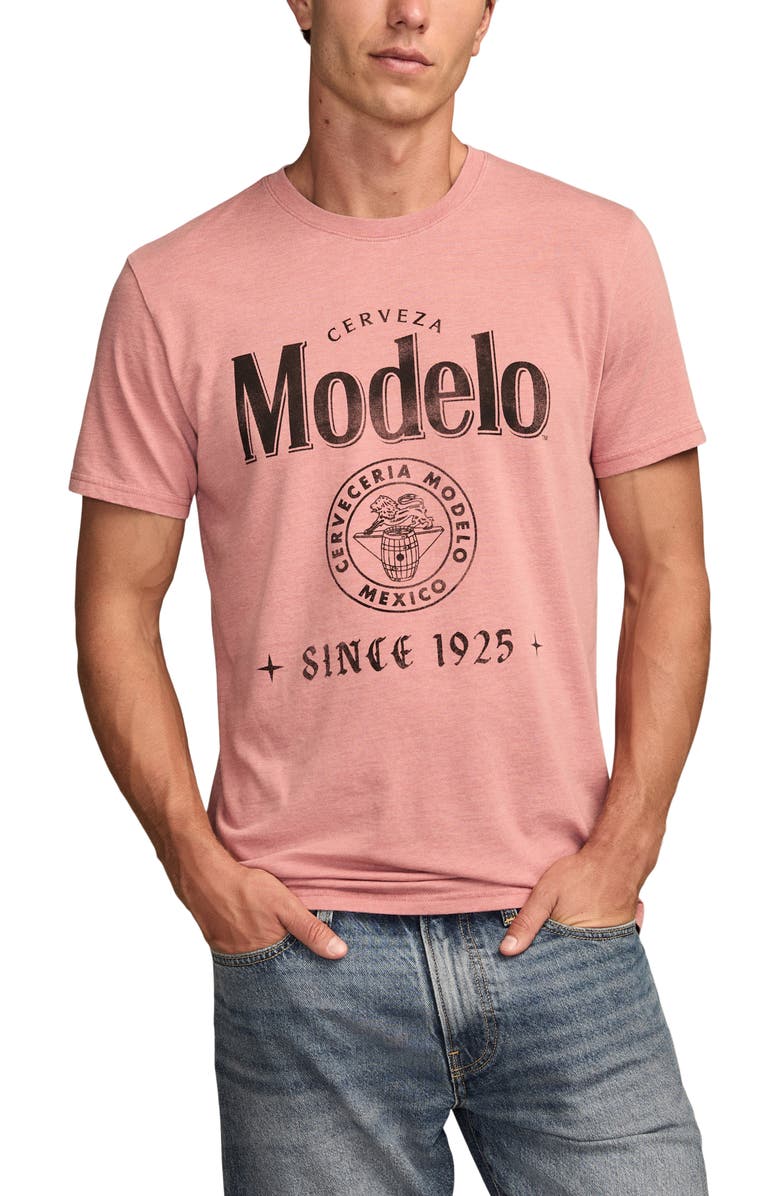 Lucky Brand Modelo Cotton Graphic T-Shirt, Main, color, Cedar Wood