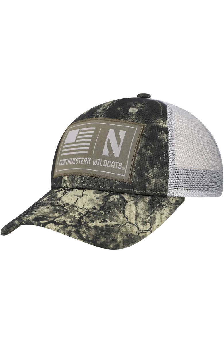 Under Armour Men's Under Armour Camo Northwestern Wildcats Freedom Collection Blitzing Performance Trucker Hat, Main, color, Camo