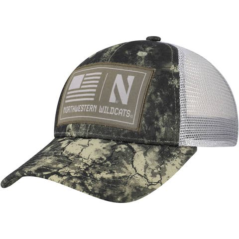 Men's Under Armour Camo Northwestern Wildcats Freedom Collection Blitzing Performance Trucker Hat