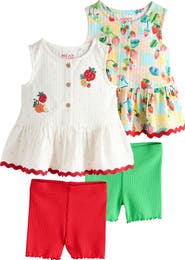 NEXT Kids' Cotton Tanks & Shorts Assorted 4-Pack