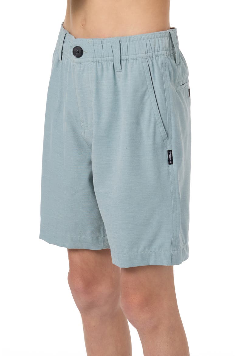 Kids' Reserve Light Check Water Repellent Shorts, Alternate, color, STONE BLUE