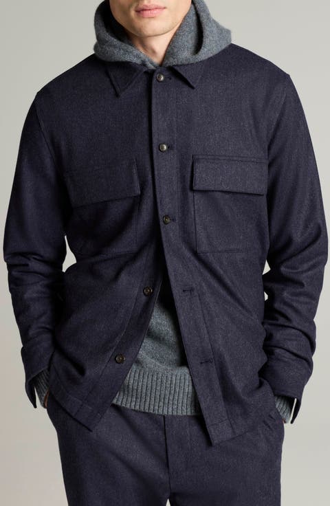 Twill Tailored Shirt Jacket