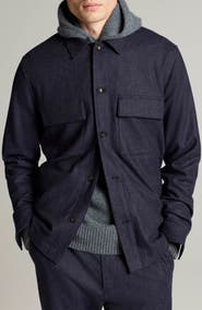 Vince Twill Tailored Shirt Jacket