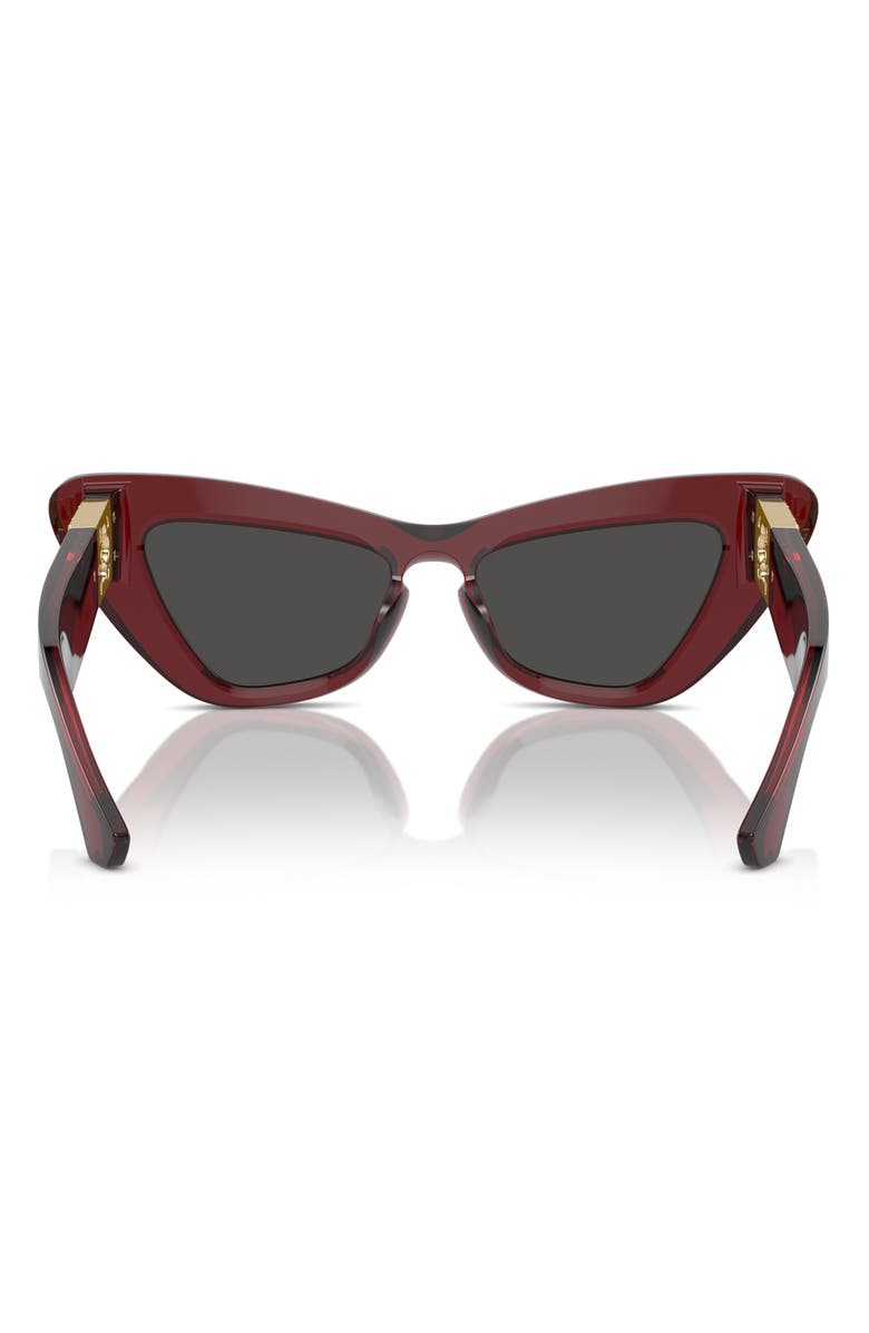 Burberry 51mm Cat Eye Sunglasses, Alternate, color, Bordeaux