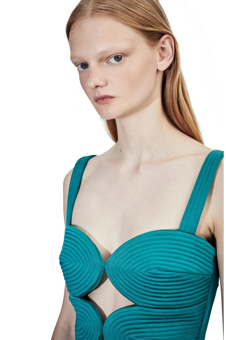Brice Quilted Cutout Top, Alternate, color, PICKLES