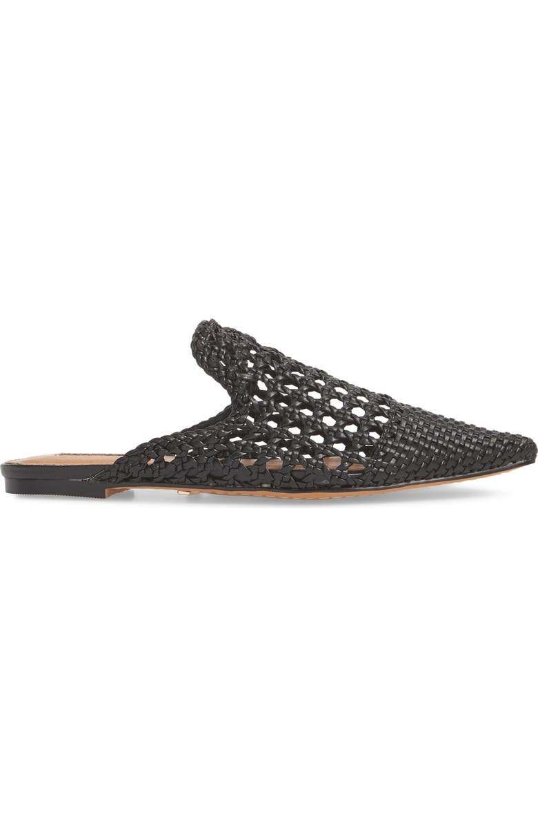 Topshop Knot Woven Mule, Alternate, color,