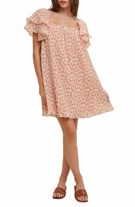WISHLIST Floral Pleated Minidress