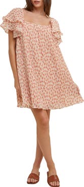 WISHLIST Floral Pleated Minidress