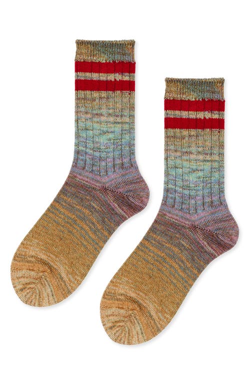 HANSEL FROM BASEL HANSEL FROM BASEL COSMIC SPACE DYE VARSITY CREW SOCKS 