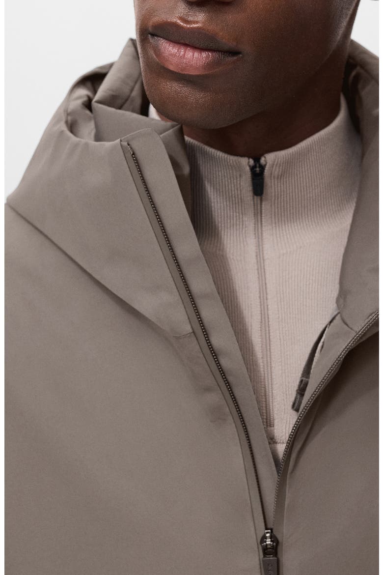 Water Repellent Thermolite® Zip Hoodie, Alternate, color, MEDIUM BROWN