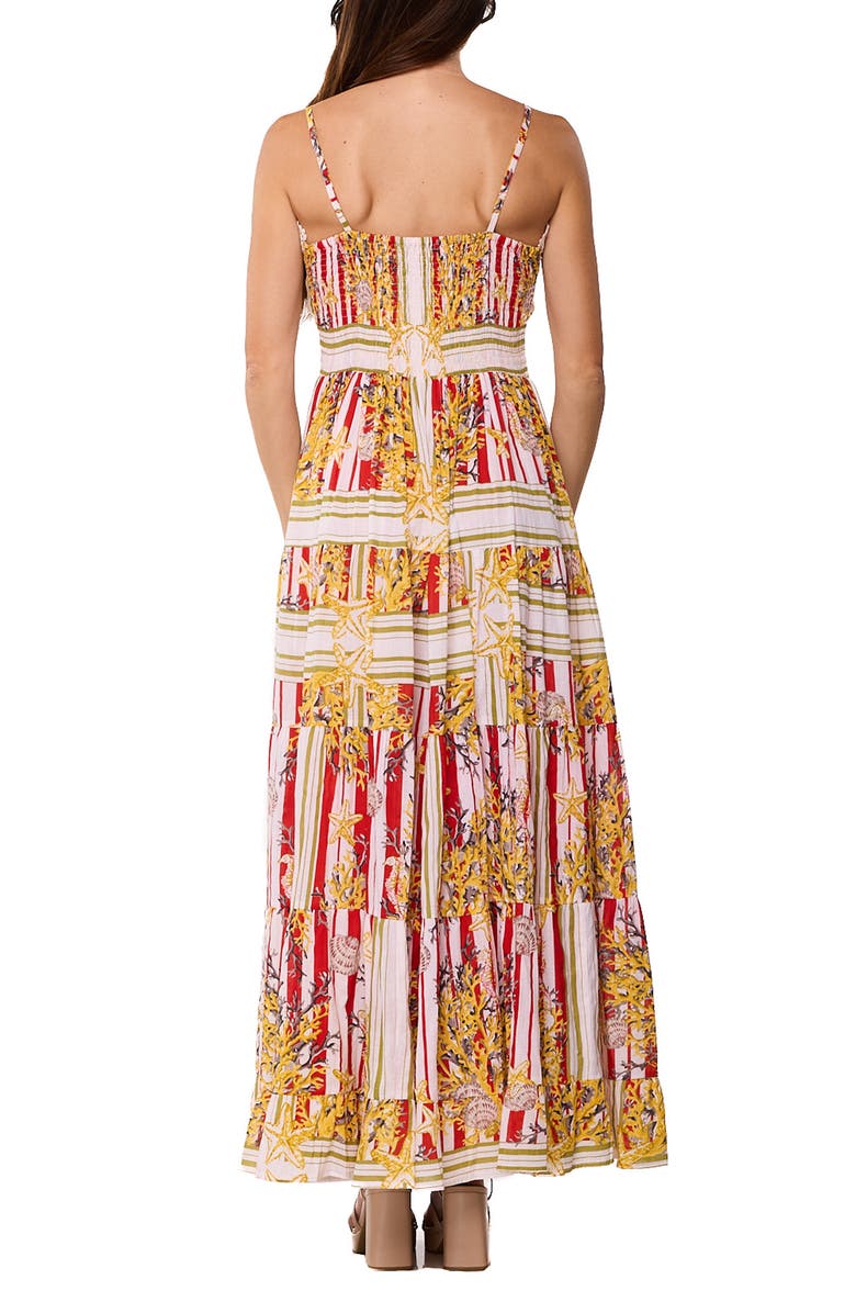RANEES Vacation Print Maxi Dress, Alternate, color, Yellow