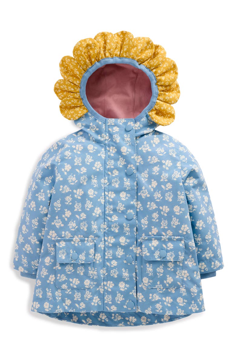 Print Fisherman Coat, Main, color, GLACIER BLUE DITSY FLORAL