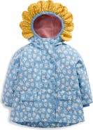 Mini Boden Print Fisherman Coat
