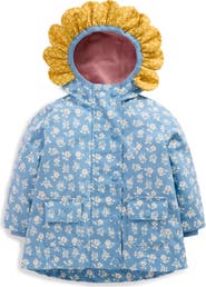 Mini Boden Print Fisherman Coat