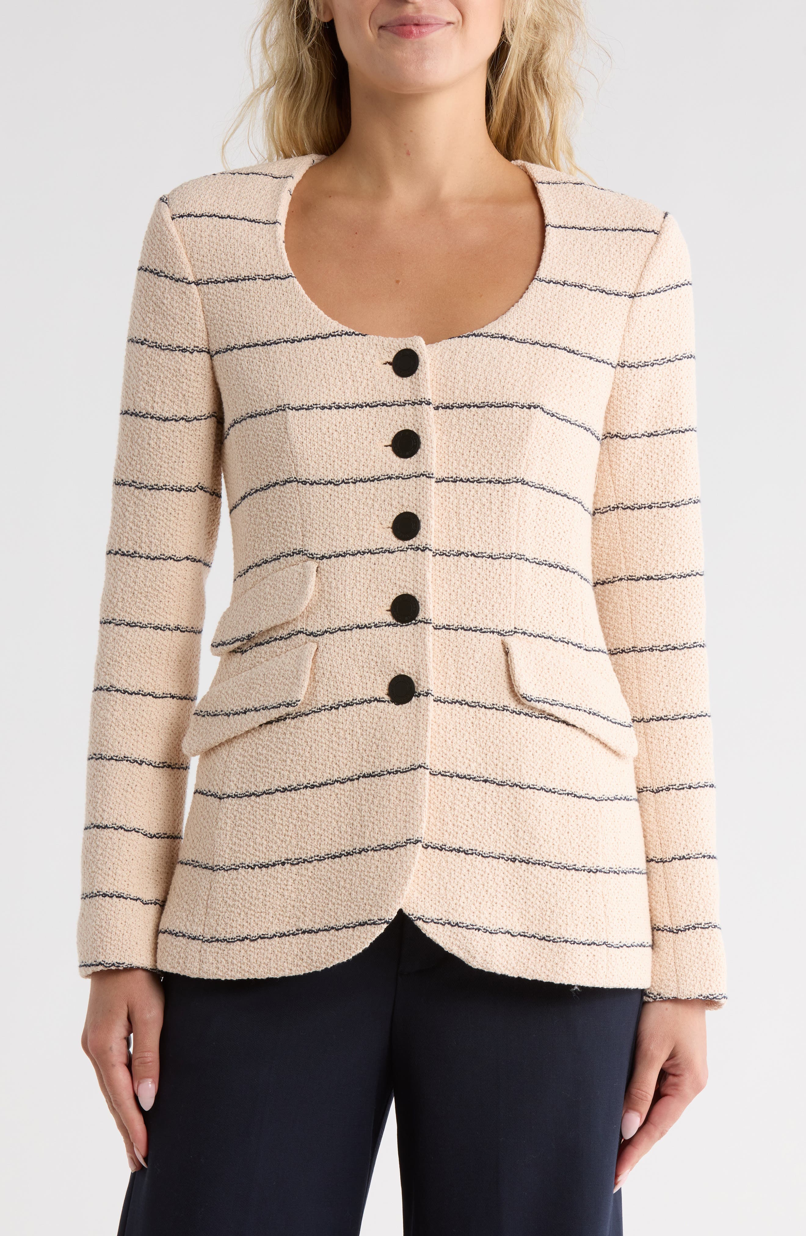 rag & bone Rosie Tweed Stripe Blazer