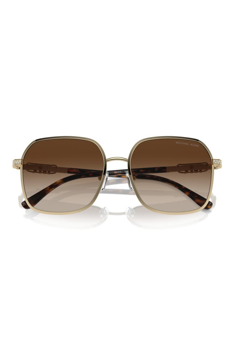 Cadiz 58mm Gradient Square Sunglasses, Alternate, color, BROWN GRADIENT