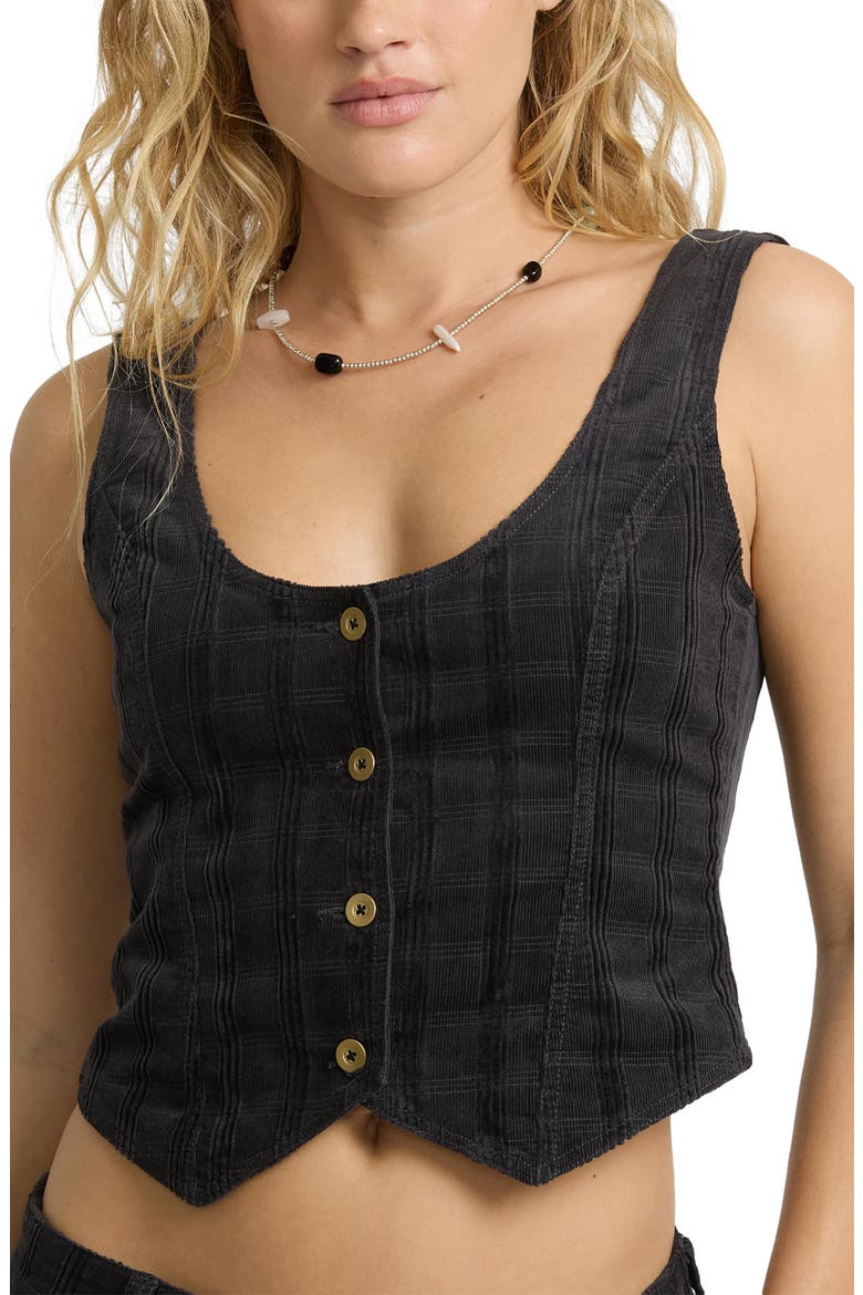 Holidazed Jacquard Corduroy Vest, Alternate, color, BLACK SANDS