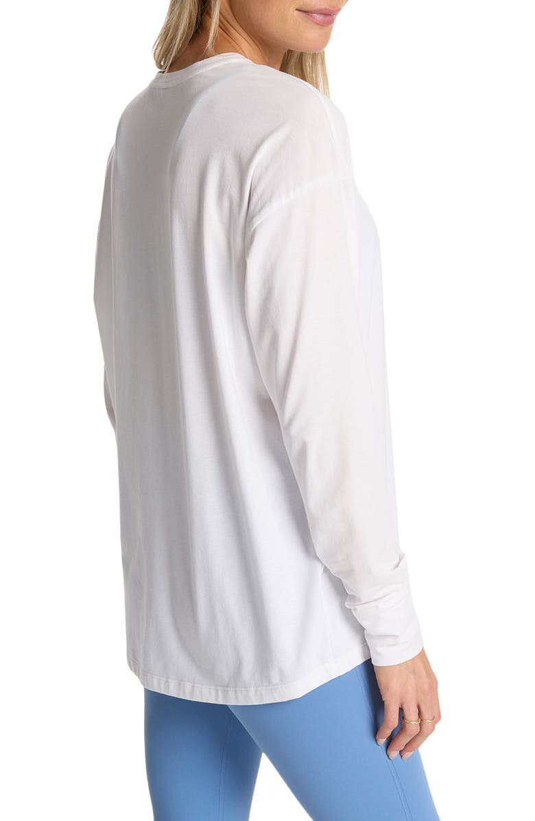 Vuori Long-Sleeve Feather Tee, Alternate, color, White