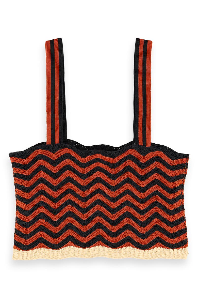 Scotch & Soda Crochet Crop Tank, Alternate, color, 