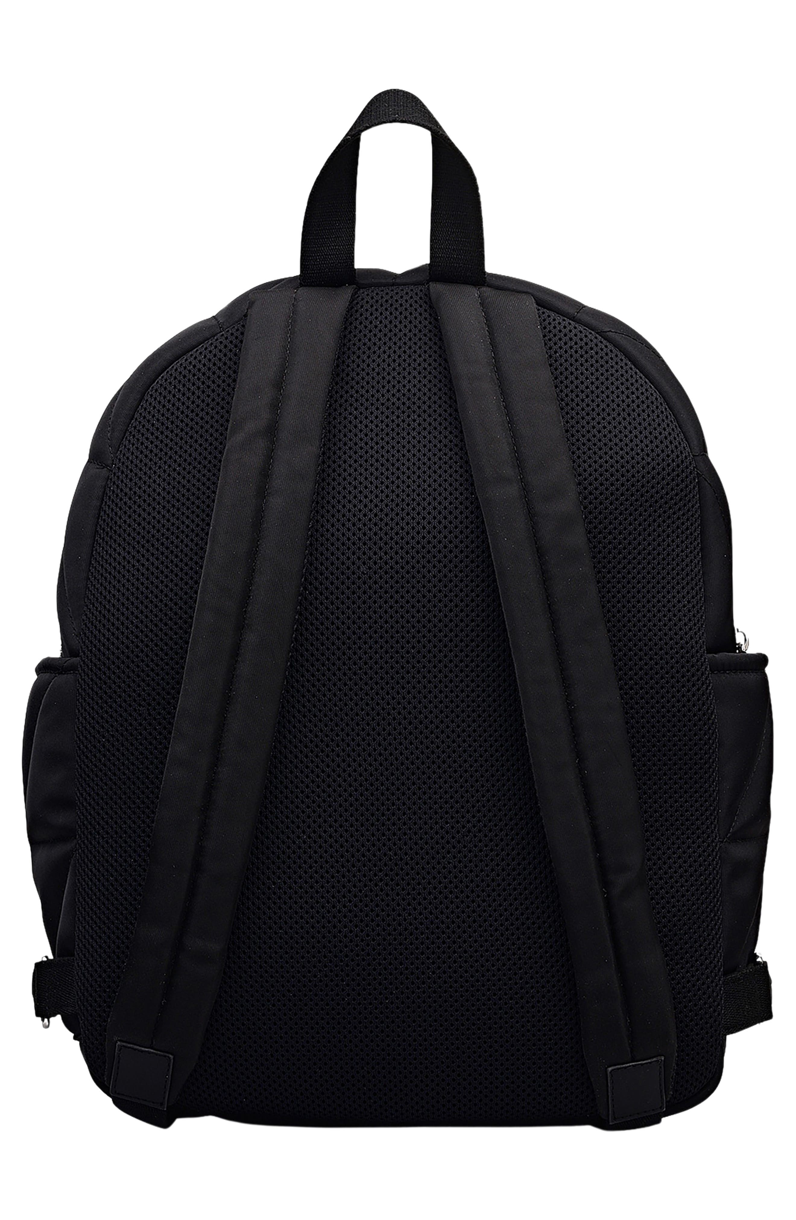 Danesfield Mews Quilted Backpack, Alternate, color, BLACK