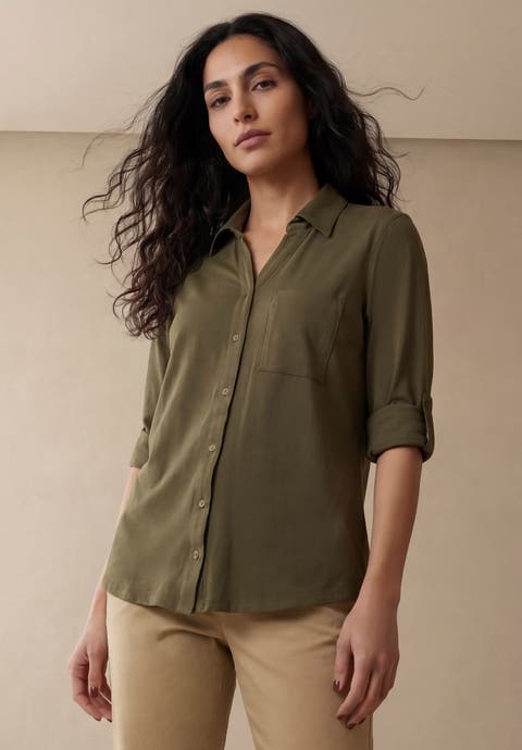 Collar Roll Tab Top (Plus)