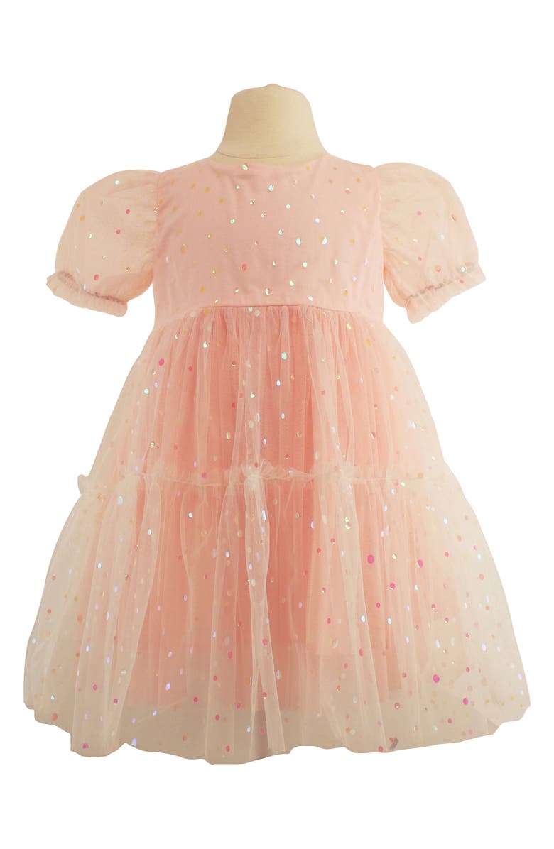 Popatu Kids' Paillette Accent Tiered Tulle Party Dress, Main, color, 