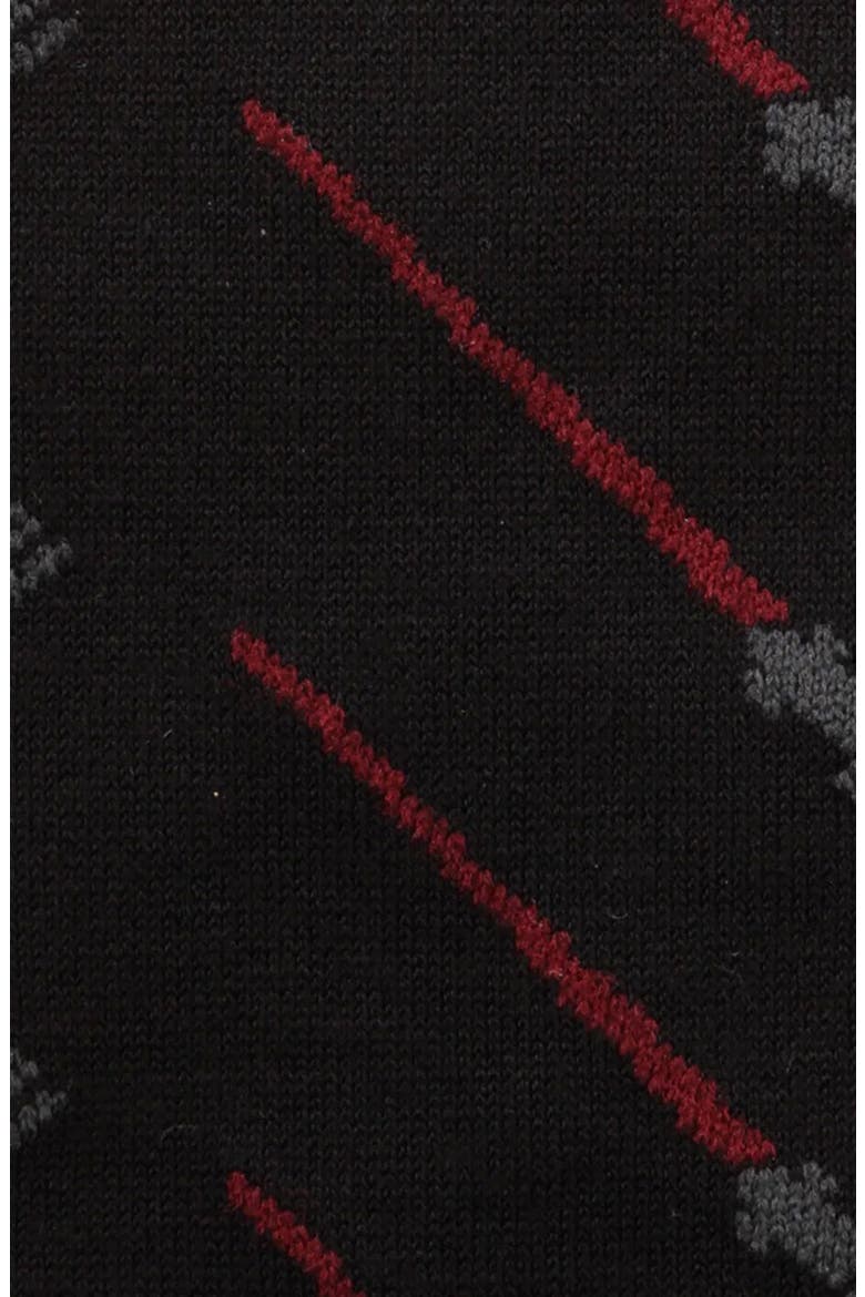 Lightsaber Crew Socks & Lapel Pin, Alternate, color, BLACK MULTI