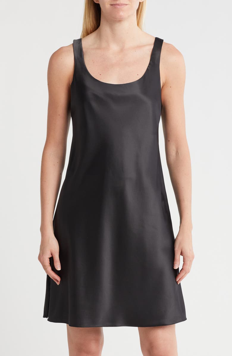 Natori Glamour Stretch Satin Chemise, Main, color,