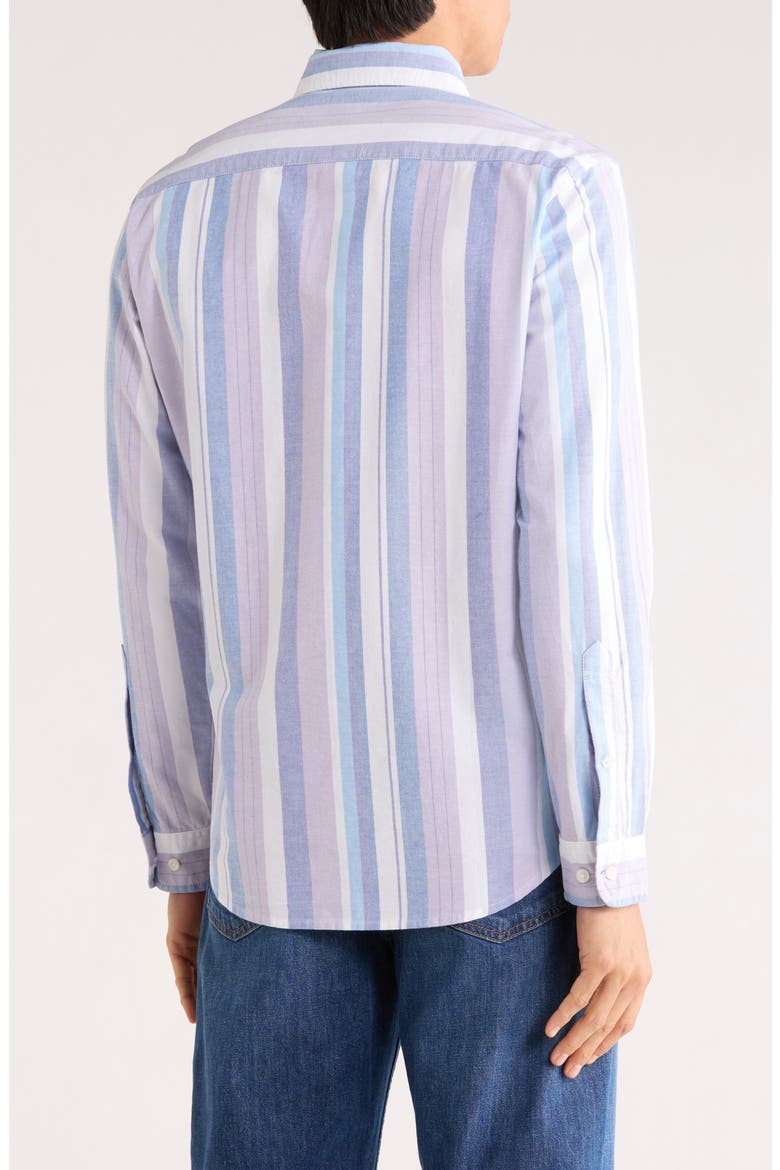 Everyday Oxford Shirt, Alternate, color, BLUE PURPLE STRIPE