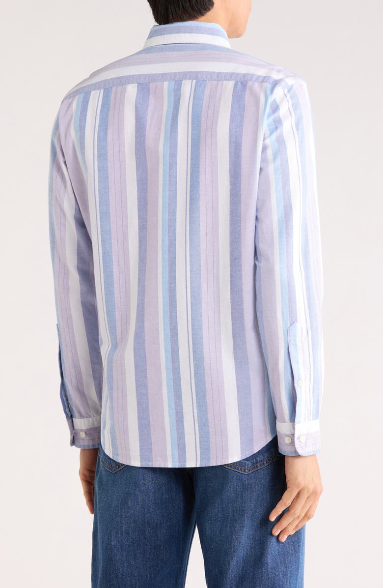 Bonobos Everyday Oxford Shirt, Alternate, color, Blue Purple Stripe