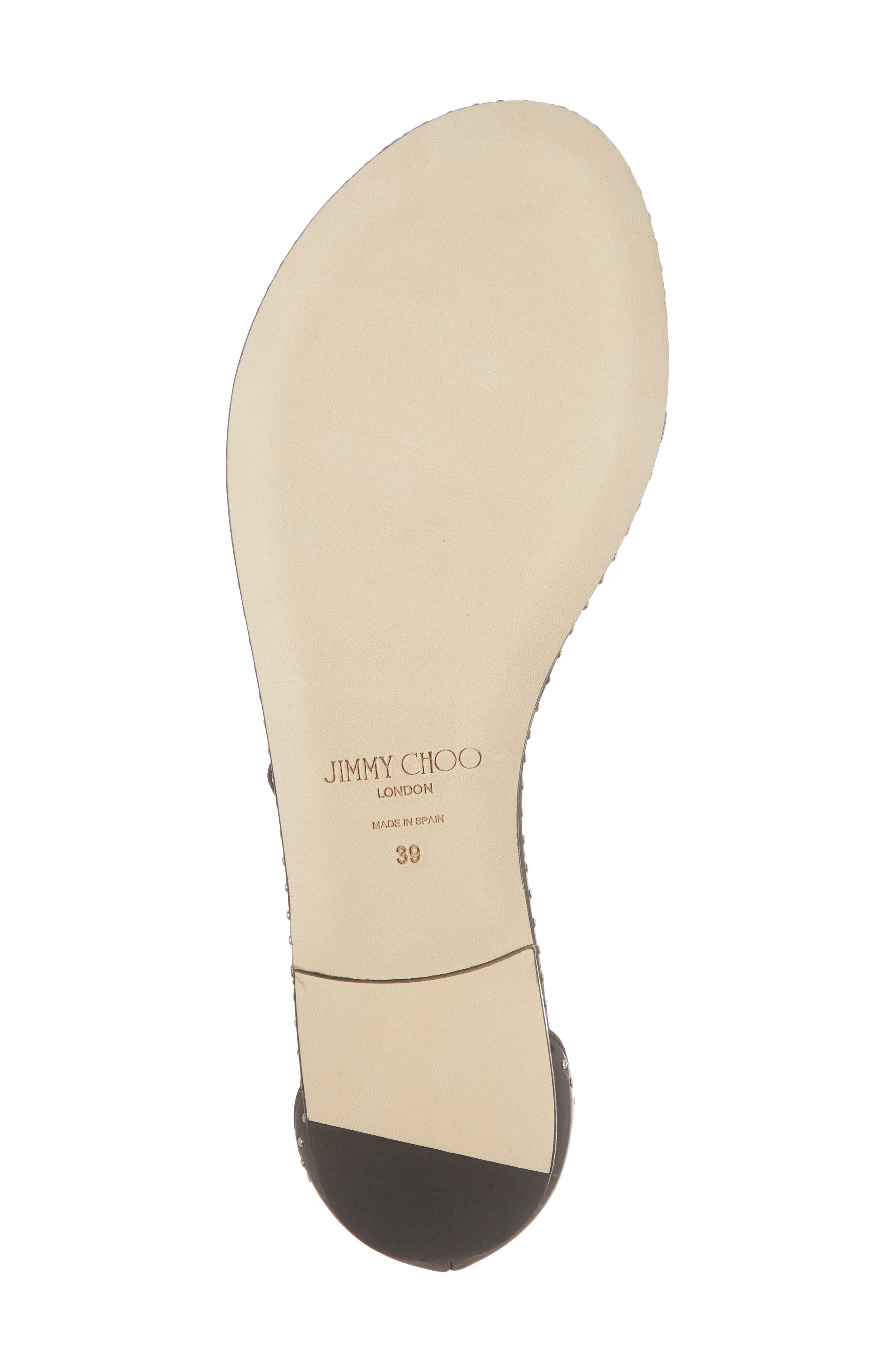 Jimmy Choo Afia Studded Flat Sandal, Alternate, color, 