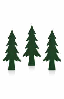 Zodax Kazuko 3-Piece Set Flocked Tree Figurines
