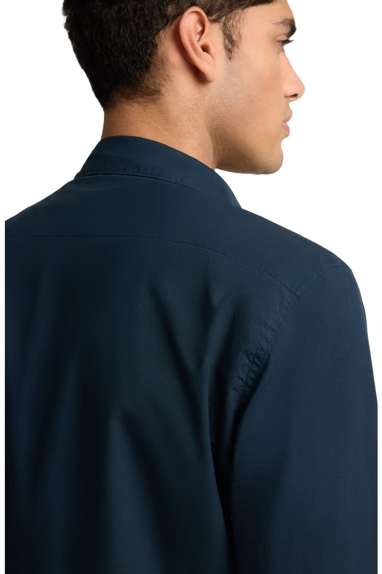 Poplin Long Sleeve Button Down Shirt, Alternate, color, MIDNIGHT